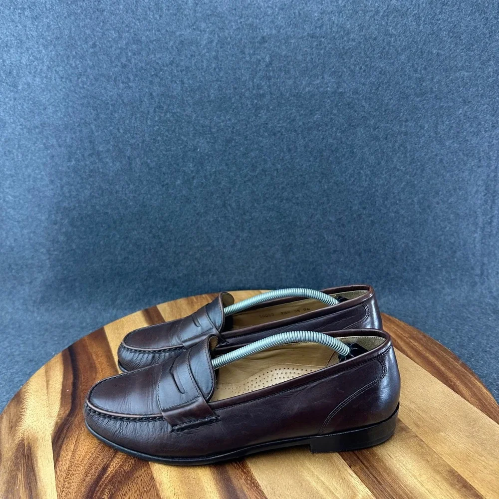 Green Label Cole Haan 10096 Penny Loafer Cordovan Leather Shoe Sz 7.5M Made USA